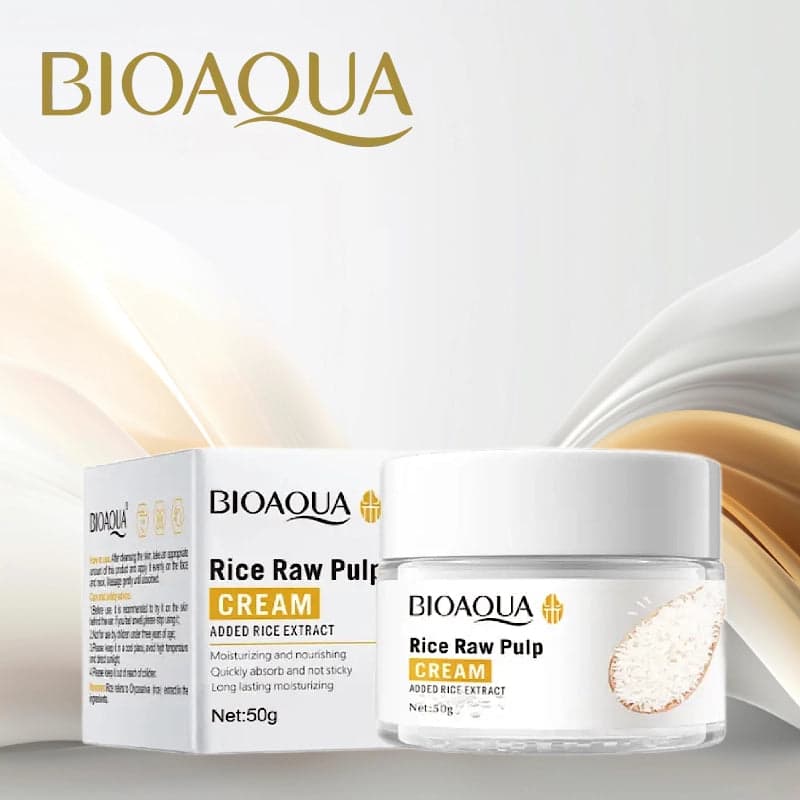 Bioaqua Rice Raw Pulp Rice Extracted Hydrating & Moisturizing Face Cream- 50g