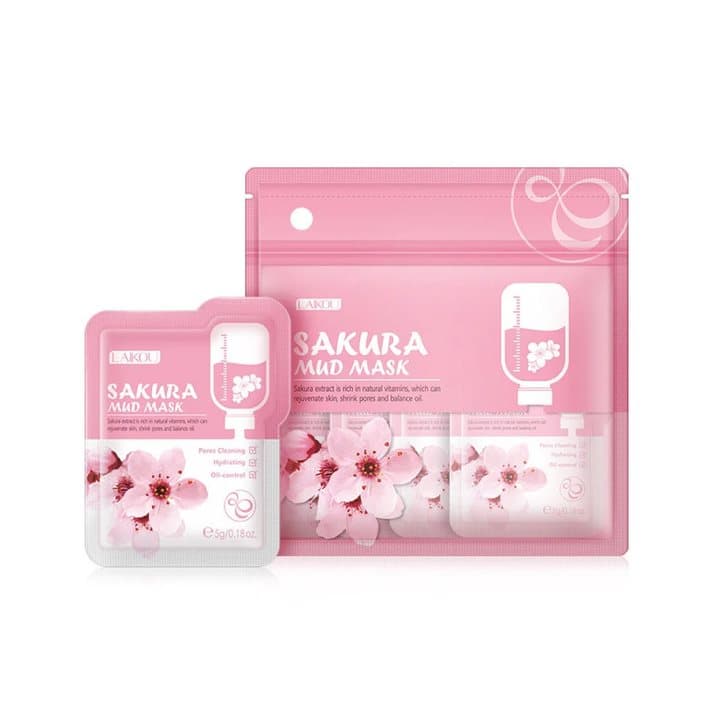 Laikou Sakura Mud Mask (12 Pcs) thumbnail