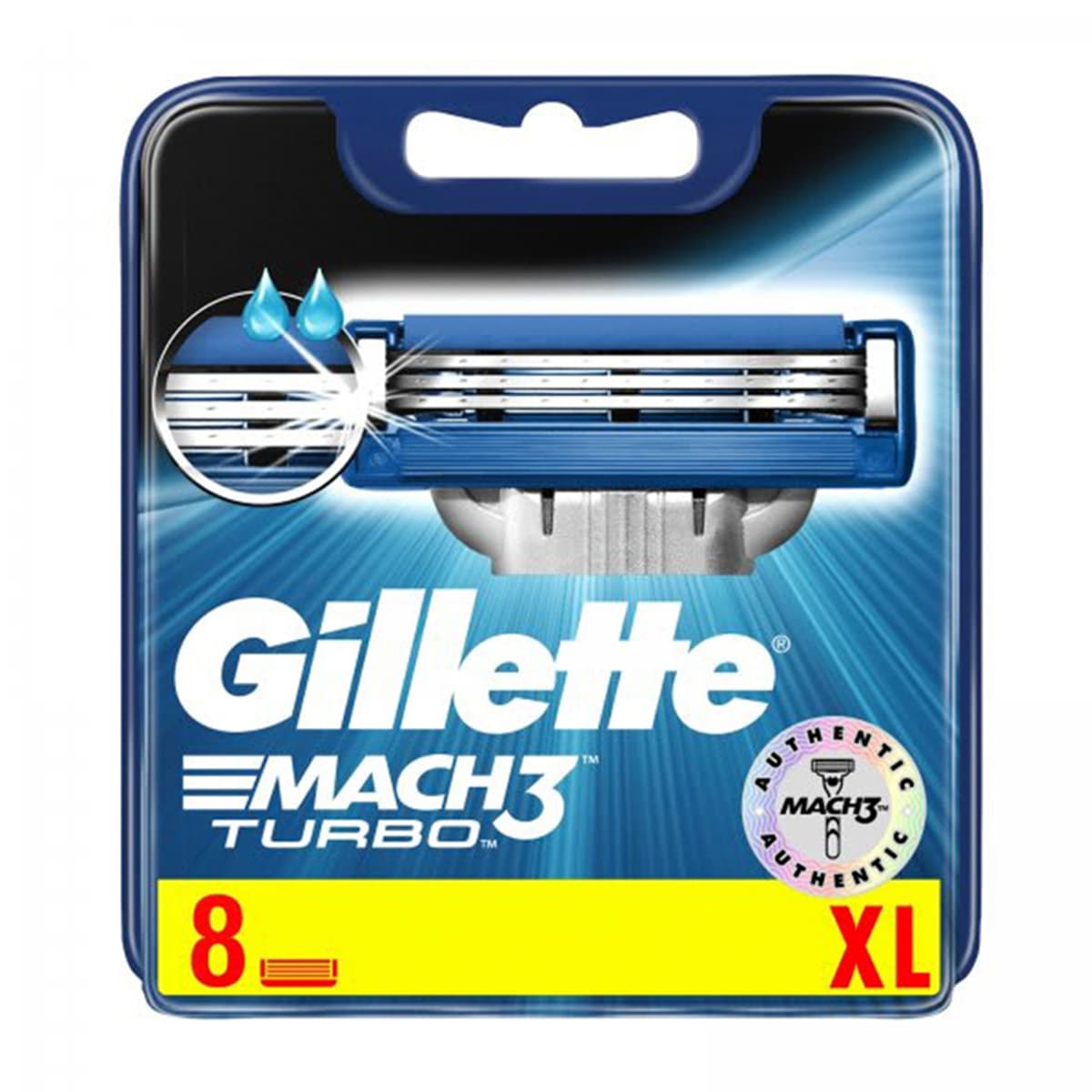 Gillette Mach3 Turbo  Shaving Blades Pack of 8