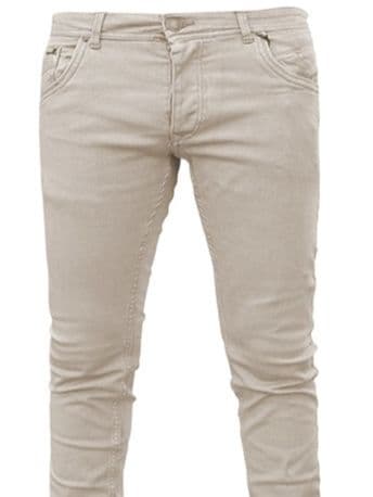 Light cream color denim pant collection for men | Cream jeans pant collection for men thumbnail