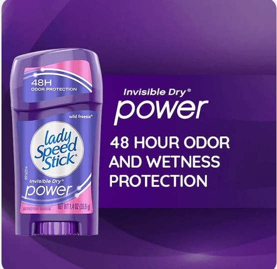 Lady Speed Stick Invisible Dry Power Antiperspirant Deodorant Wild Freesia 65g