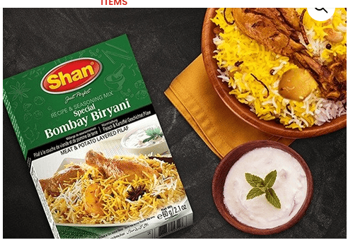 Shan Special Bombay Biryani Marinate 60g*2pcs=120g(Pakistan)