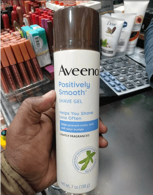 Aveeno Positively Smooth Moisturizing Shave Gel With Vitamin E- 198gm-uk
