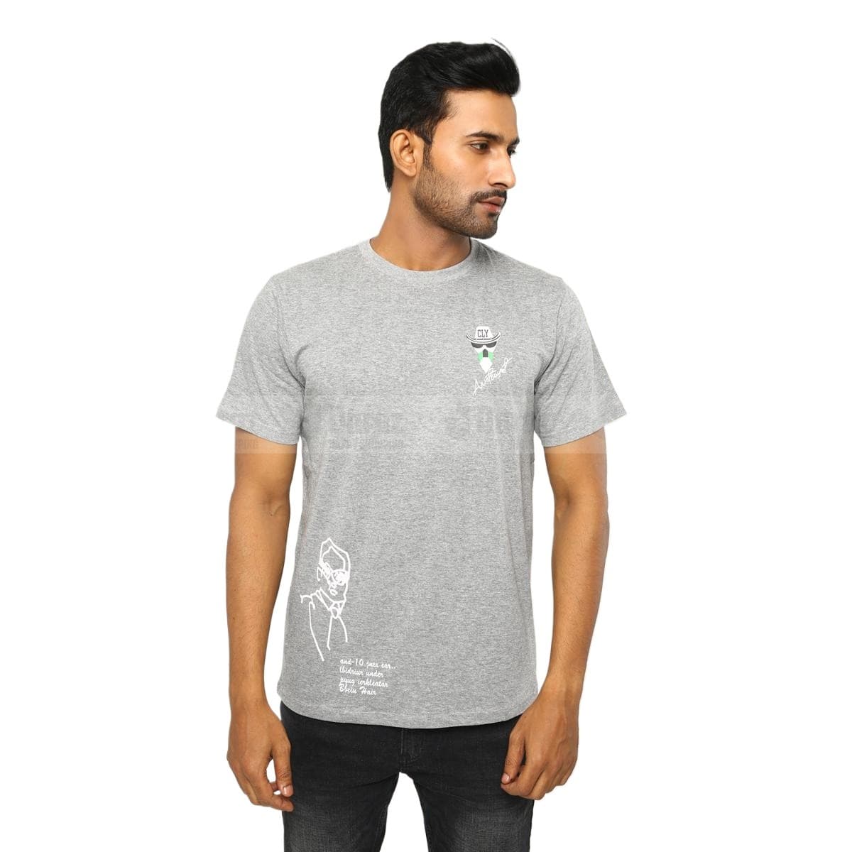Half sleeve gray tshirt for men new collection 2024 stylist | Soft cotton tshirt for men export quality | Gray tshirt for men full sleeve