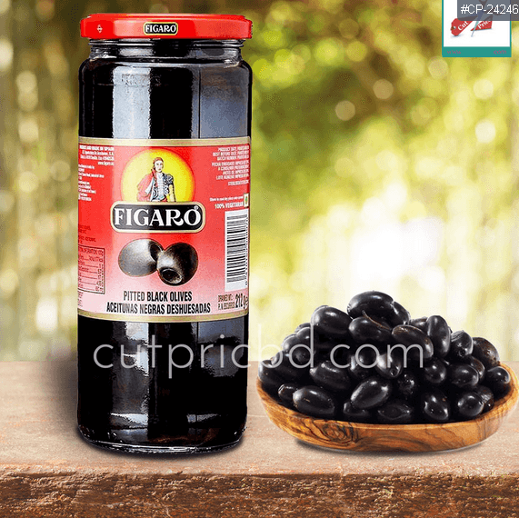 Figaro Pitted Black Olives 340gm