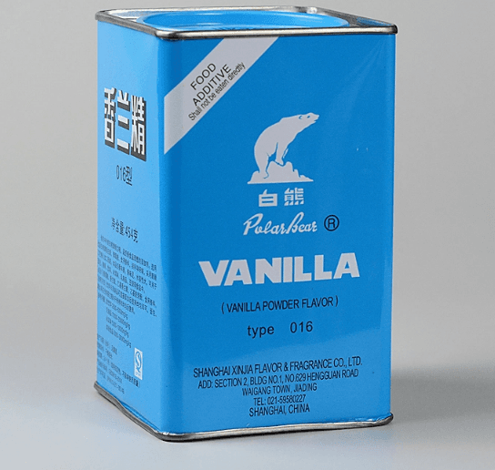 Vanilla Powder Food Additive Chemical Product Polar Bear Brand 454g