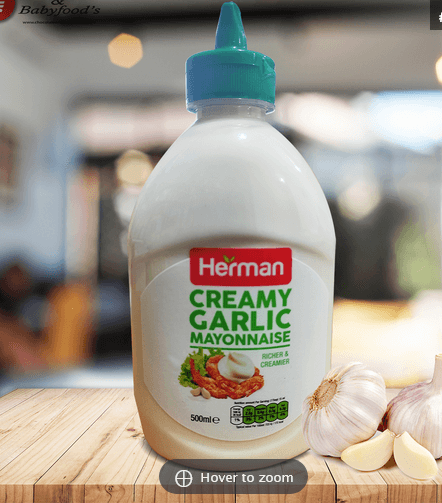 Herman Creamy Garlic Mayonnaise 500ml