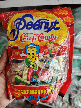 Peanut Crisp Candy Snack 35 Pices X 1 Pack (barmis)