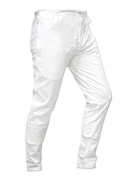 White Color Cotton Payjama Pant for Men | Comfortable & Breathable Traditional Ethnic Wear | Perfect Match with Panjabi Kurtas | Premium Quality Cotton Fabric | Stylish, Lightweight & Durable Menâs Payjama for Weddings, Parties & Daily Wear thumbnail