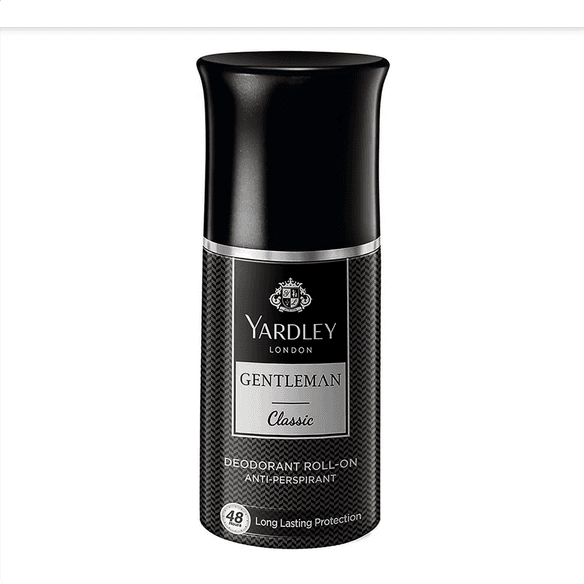 Yardley London Gentleman Classic Deodorant Roll-On| 48-Hours Long Lasting Scent| Men’s Body Deodorant| Roll-On for For Men| Masculine Fragrance| 50ml