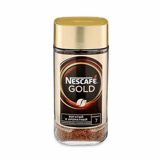 Gold Rich and Smooth Instant Coffee Powder, 190g Jar(Russia)