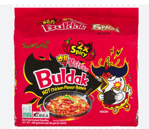 Samyang Ramen Extra Hot Chicken 5 x 140g