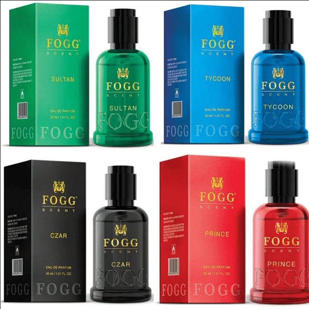 Fogg Perfume Scent Czar, Prince, Sultan & Tycoon Scent 30ml x 4 Perfume Body Spray - For Men & Women (120 ml, Pack of 4)