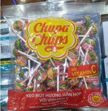 Chupa Chups Lollipops Mixed Flavors The Best Item 60pcs x 558g(Vietnam)