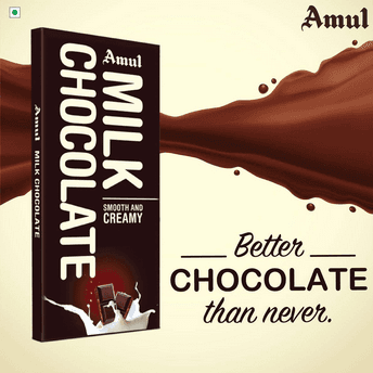 Amul Smooth and Creamy Milk Chocolate 150GM (PACK OF 2)