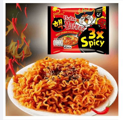 3x_Spicy Hot Chicken Flavour Korean Noodle (140g) 1pcs