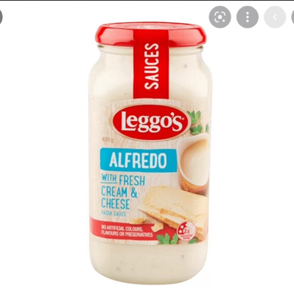 Alfredo with Fresh Cream and Cheese Pasta Sauce 490g