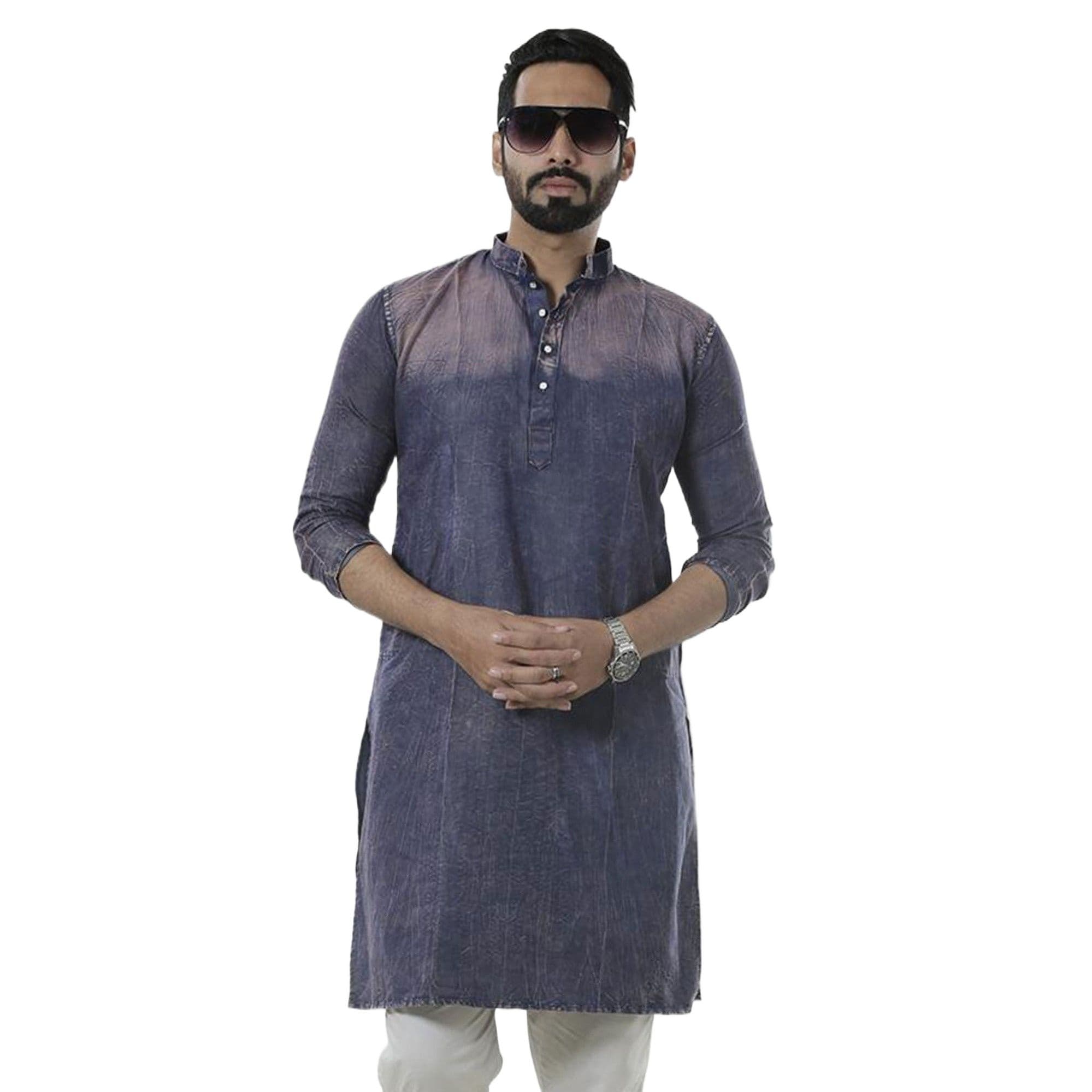 Panjabi for men new collection 2024 eid | Semi long panjabi for men new collection | Indian panjabi for men new collection 2024 | Denim kurti panjabi