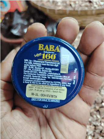 Baba 160 Saffron.Luxury gutkha pan masla-10g indian