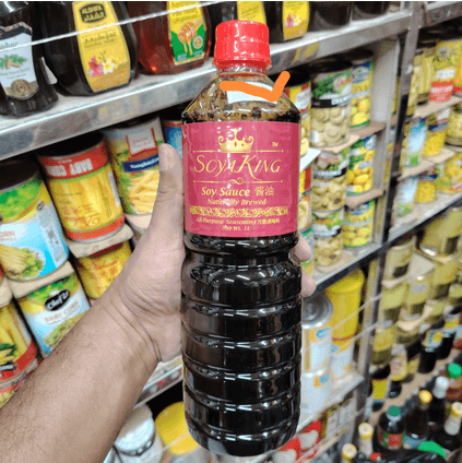 SoyKing Soy Sauce 1 LTR Bottle Packaged Food Seasoning for Cooking