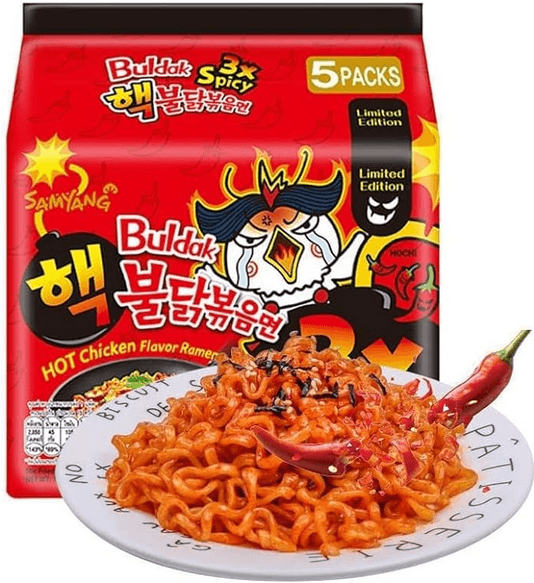 Hot 3x Spicy chicken stir fried noodles | 3x Spicy Korean noodles -700gm