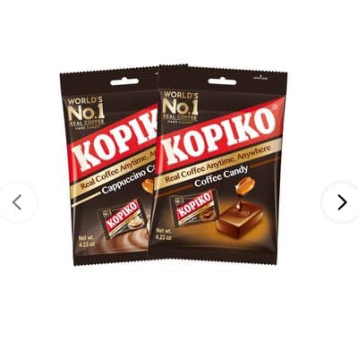 Kopiko Candy Variety Pack Coffee and Cappuccino(Pack of 2)