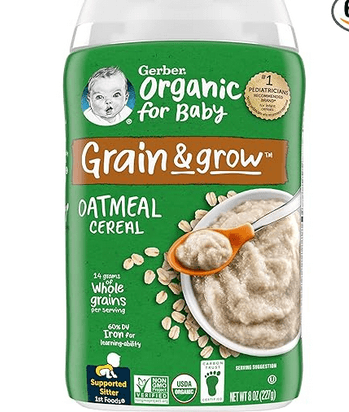 Cereal Organic 1st Foods, Grain & Grow, Oatmeal-227g