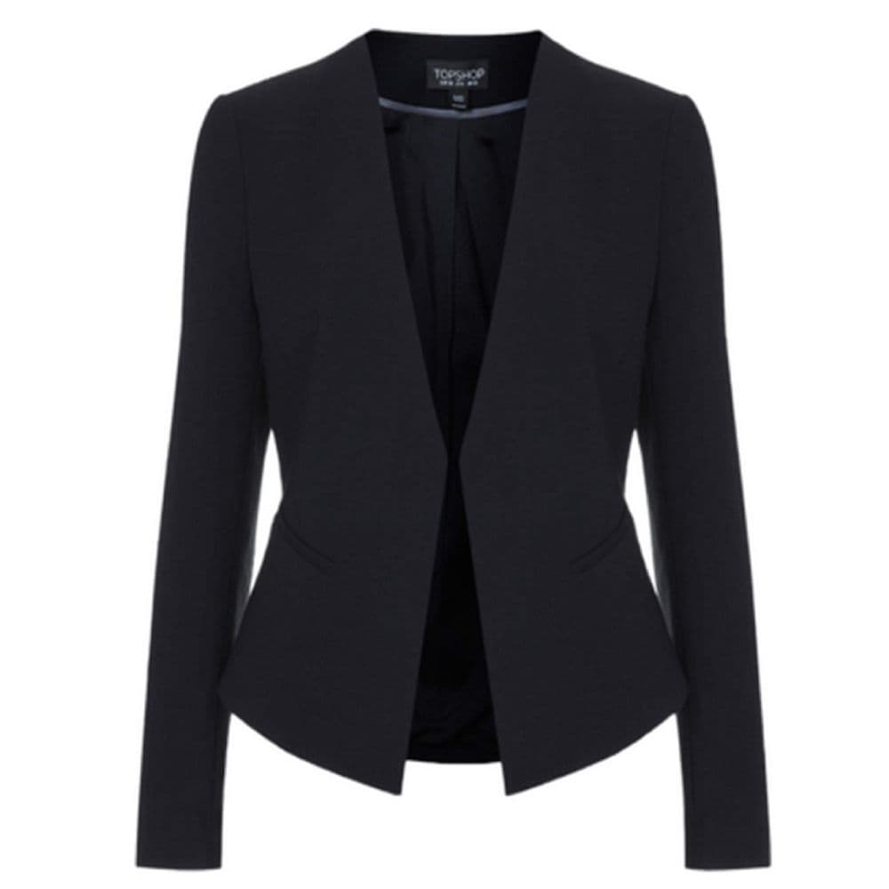 Black blazer ladies new collection | Women new design blazer collection for winter | Stretch ladies new Blazer collection | Fashionable Ladies jackets style blazer double part thumbnail