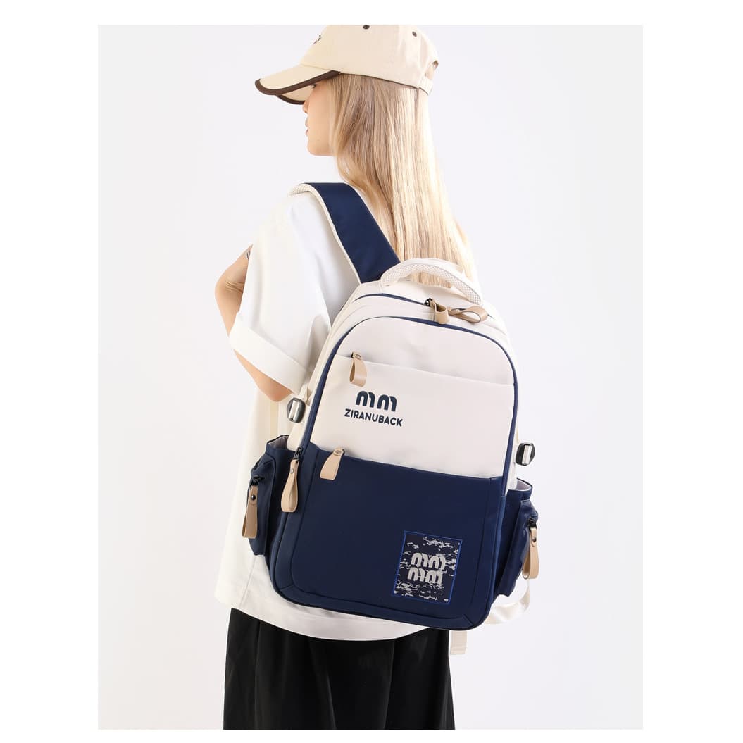 Schoolbags, College Cute Large-Capacity Backpacks, Simple Casual Backpacks(Blue) thumbnail