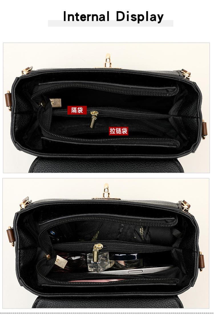 Fashion Shoulder For Women Ladies Crossbody Hand Bags Luxury Purses And Handbags New(Black) thumbnail