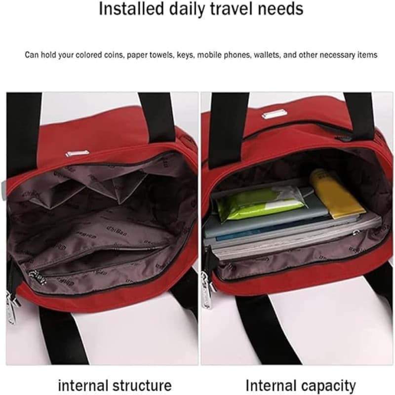 Fashion Shopping Bag ( maroon color ) thumbnail